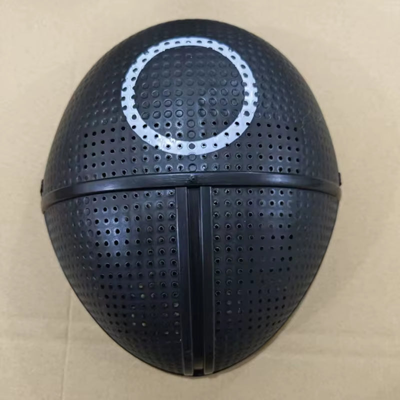 Cosplay Circle Square Triangle Light up Masks Glowing LED Full Face Mask Disguise Supplies Film Theme Neon Luminous Mask Props