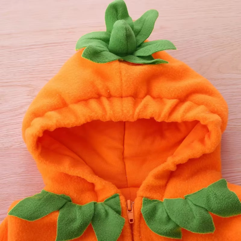 Cosplay Baby Girls Boys Halloween Clothes Sets Long Sleeve Fleece Zipper Hooded Romper Jacket Autumn Baby Girl Outfit New