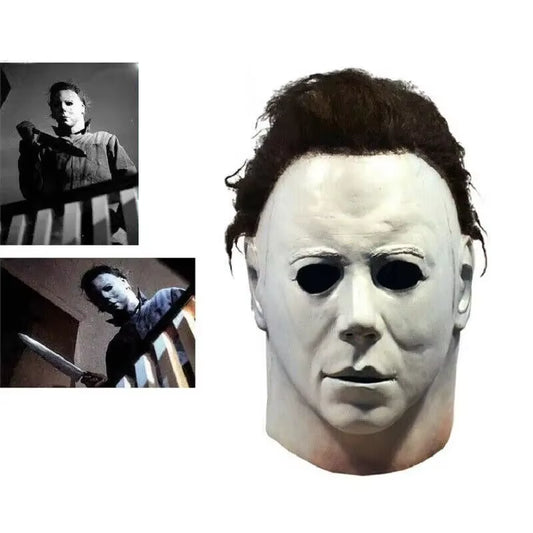 Cosplay Michael Myers Party Masks for Latex Full Head Scary Horror Murderer for Adult Halloween Stage Performance April Fools