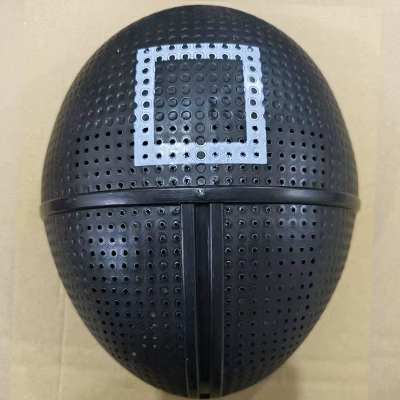 Cosplay Circle Square Triangle Light up Masks Glowing LED Full Face Mask Disguise Supplies Film Theme Neon Luminous Mask Props