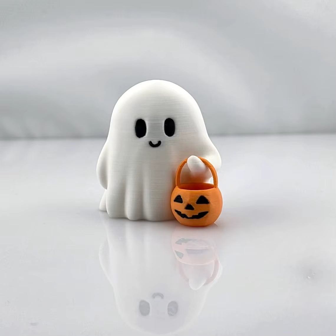 Set of 3 Adorable Miniature Ghost Halloween Decorations for Desk Display - Unique Spooky Home Accents and Fall Gifts